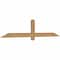 Ekena Millwork Eugene Smooth Timber Gable Bracket, Western Red Cedar, 72"W x 15"H x 1 1/2"D x 3 1/2"F, 5/12 Pitch GBW072X15X0204EUG00SWR - alternate 3